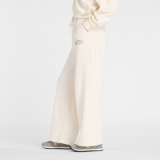 New Balance Γυναικείο παντελόνι Linear Heritage Fleece Wide Leg Pant
